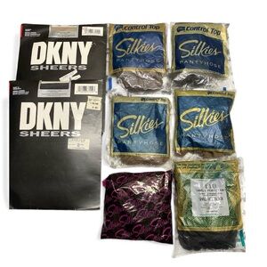 * pantyhose lot of 8 new packs variety colors & fit control top sheer